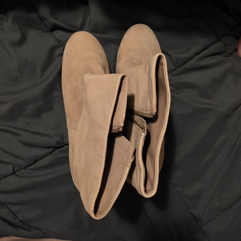 Cole Haan Nike Air Leather Booties – Size 11B Taupe Ankle Boots